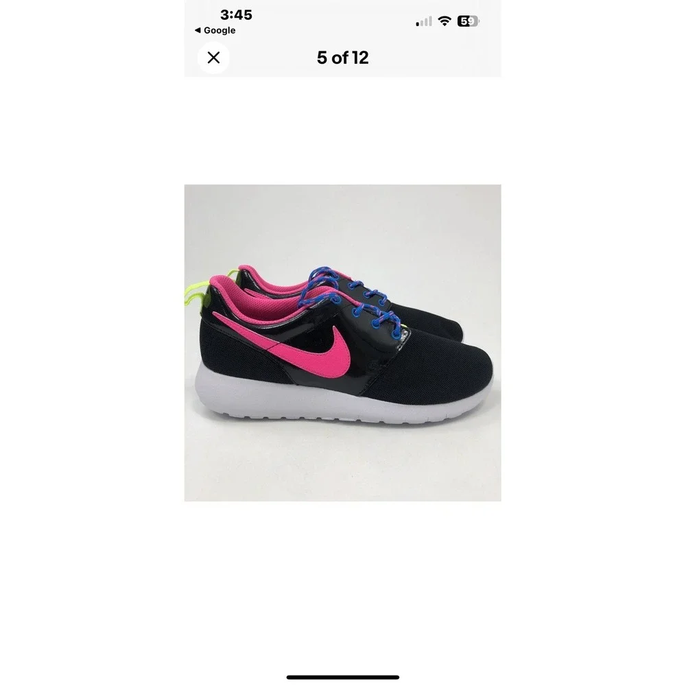 Nike Rose One G S Trainers Black Gym Free 48 Size 6Y‎